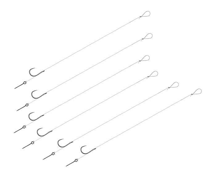 Kötött horog Delphin FLR Sting / 6db