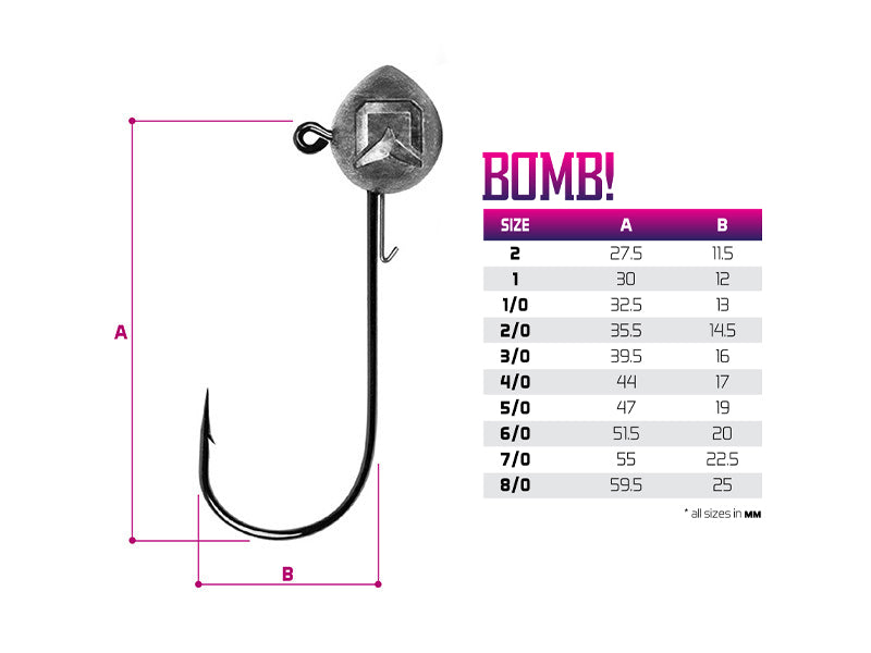 Jig fej tartóval Delphin BOMB! / 5db