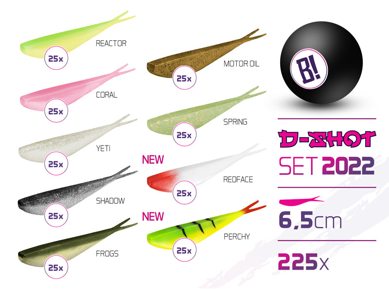 BOMB D-SHOT 2022 csali szett 6,5cm / 225db