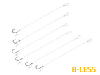 Kötött horog Delphin FLR D-rig / 6db