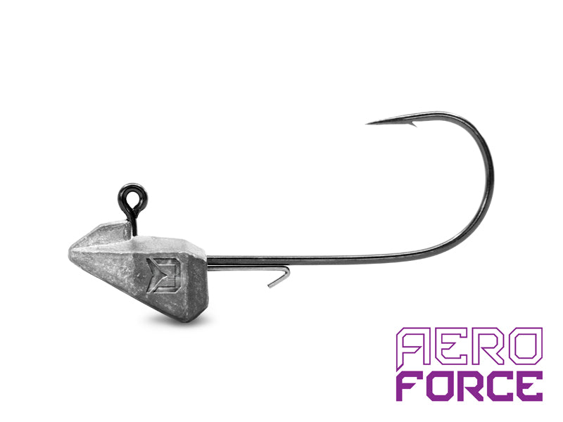 Grub-tartóval ellátott Delphin A-FORCE jigfej / 5 db