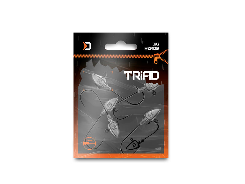 Gallérral ellátott Delphin TRIAD jigfej / 5 db