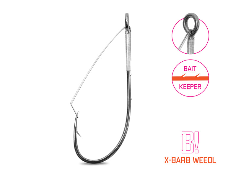 Delphin B! X-BARB WEEDL bokorugró cheburashka horog / 8db