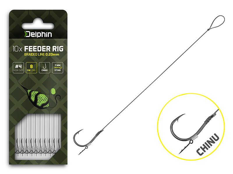 Delphin Braided Sting Feeder Rig / 10db