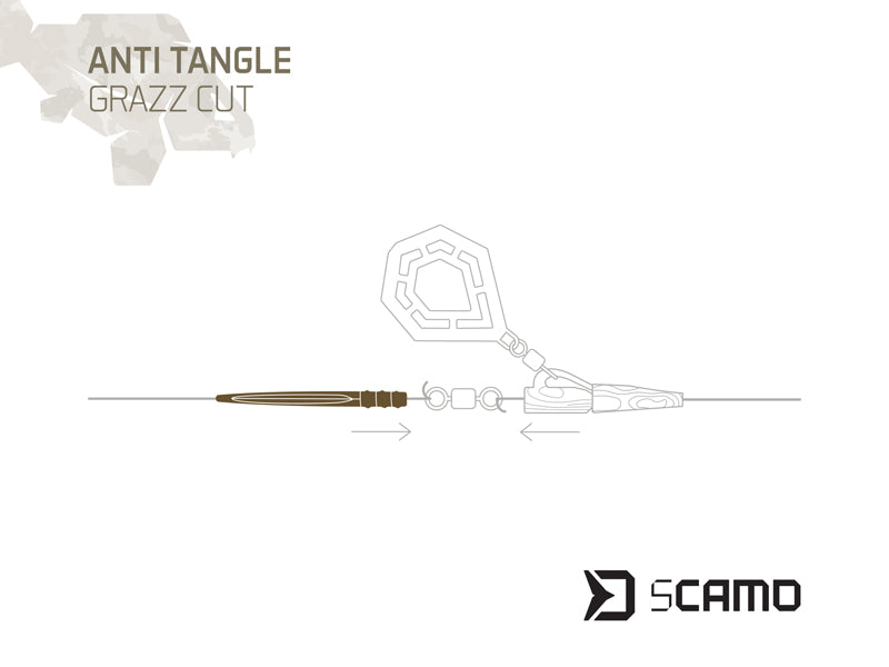 Delphin sCAMO GRAZZ Cut anti tangle hüvely 10 db