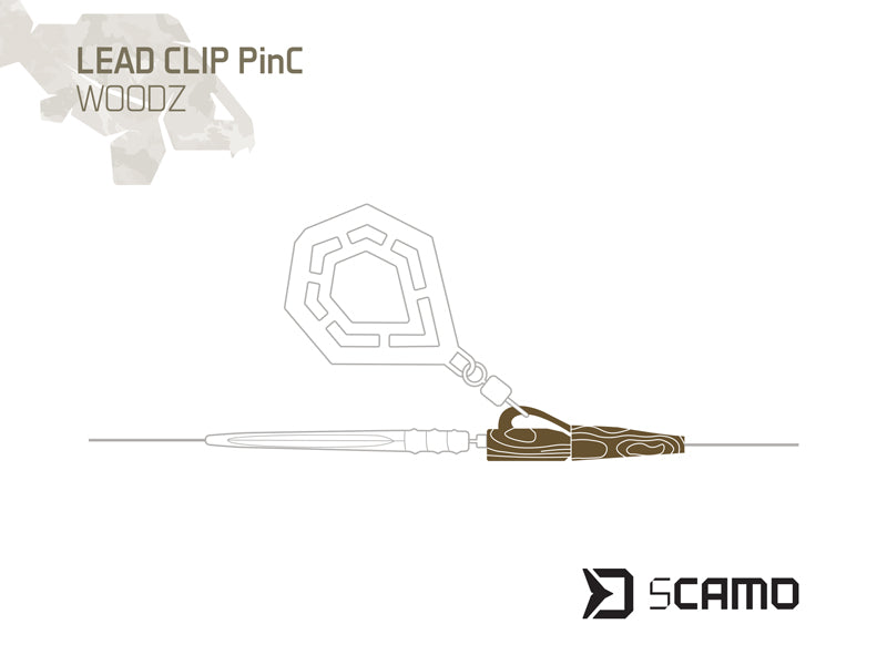 Delphin sCAMO PinC WOODZ ólom tartó kapocs 10 db
