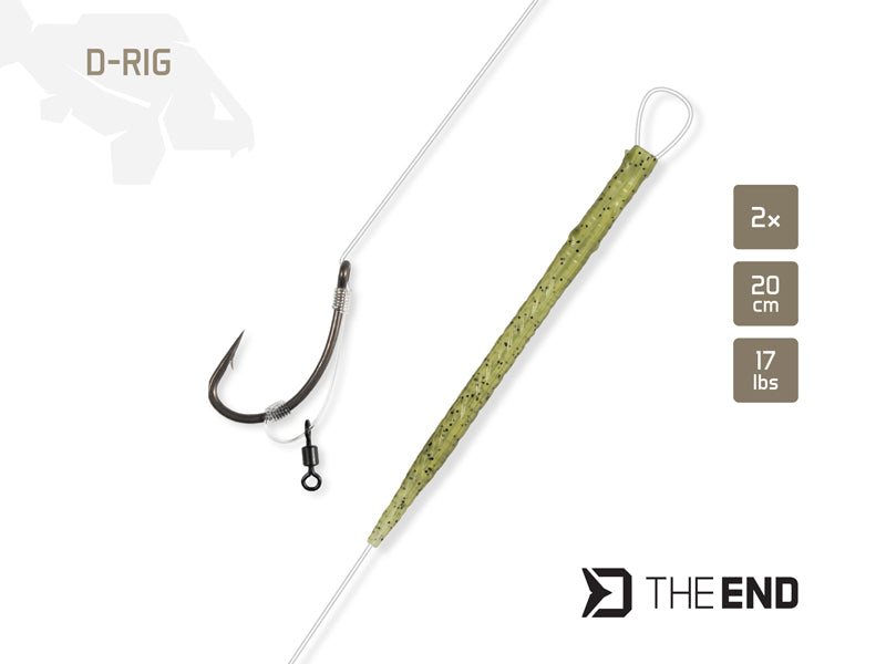 Delphin THE END D-Rig kötött horog / 2db