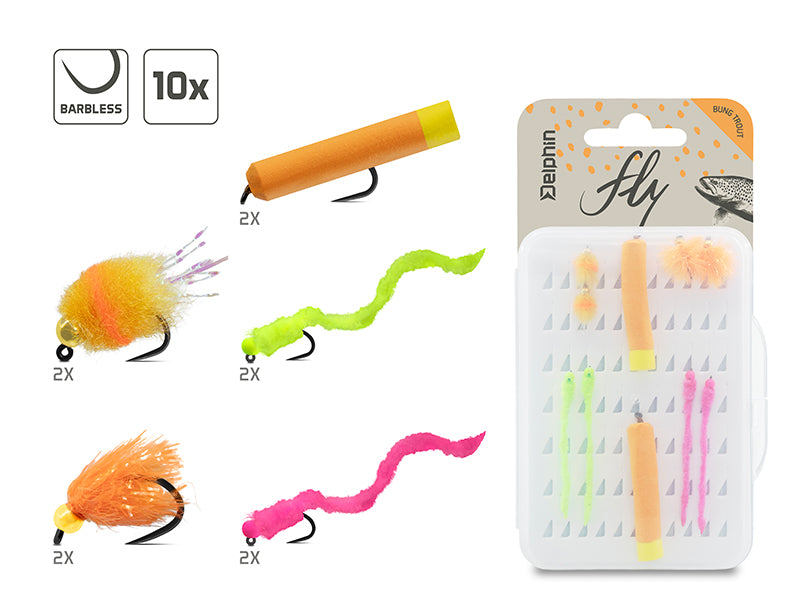 Delphin FLY Műlégy készlet / 10 db