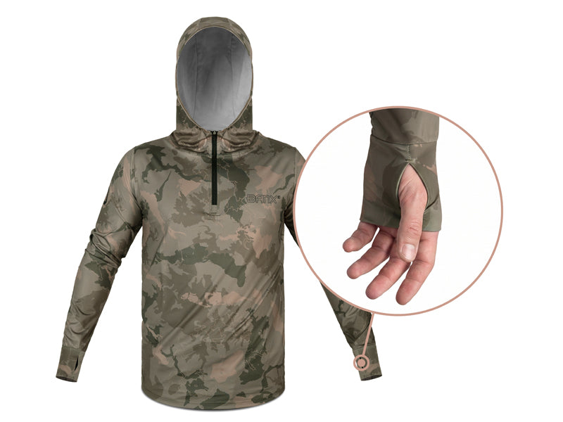 Delphin UV ARMOR 50+ Kapucnis hosszúujjú póló