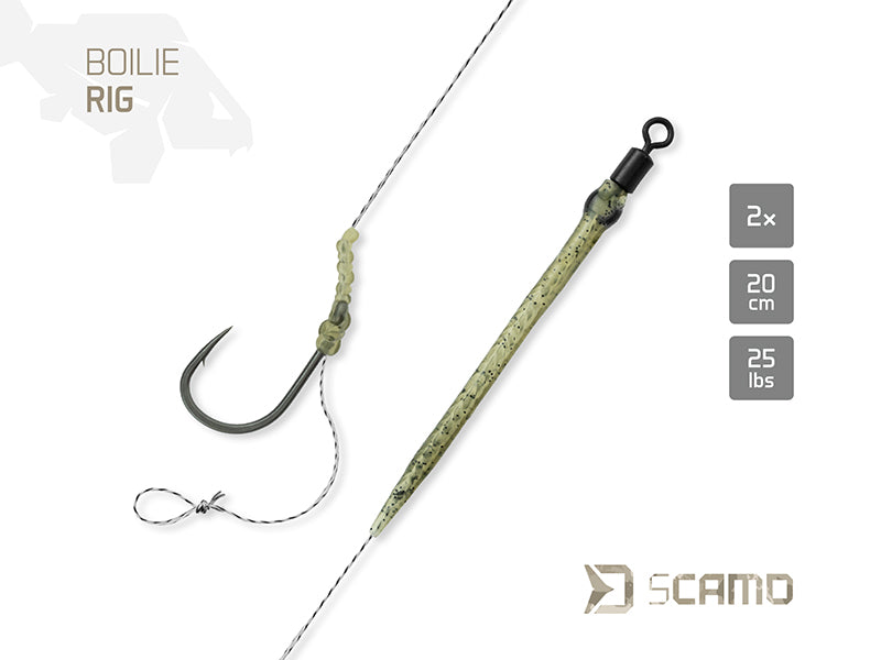 Delphin sCAMO Boilie rig / 2db