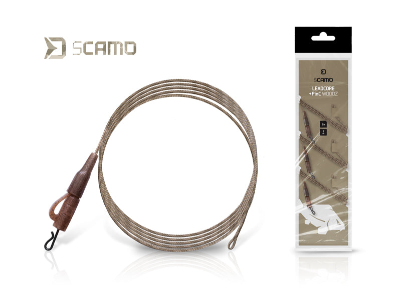 Delphin sCAMO Leadcore + PinC WOODZ előke / 3db