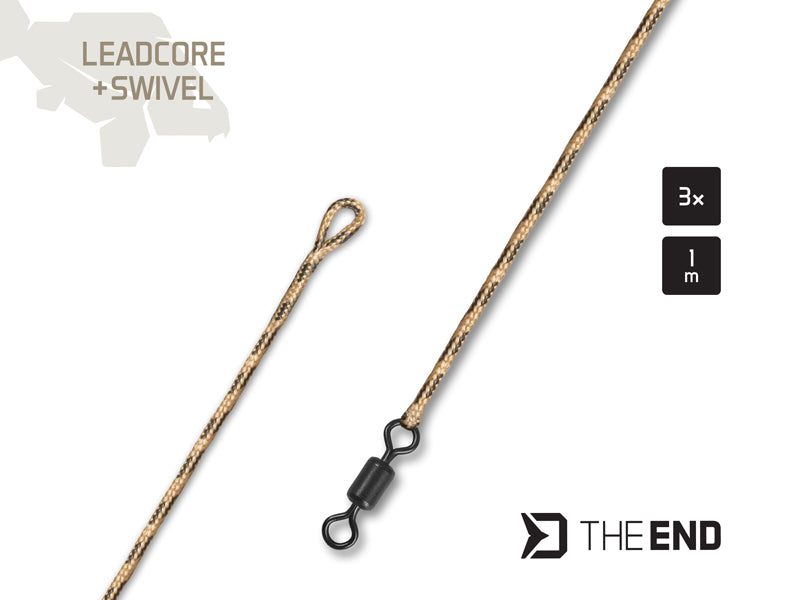 Delphin TheEND Leadcore + Swivel / 3 db
