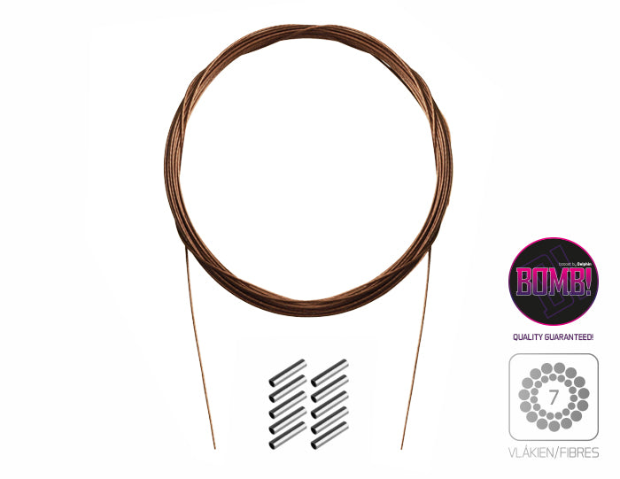 Acélhuzal BOMB! krimpelő csővel / 7 száll