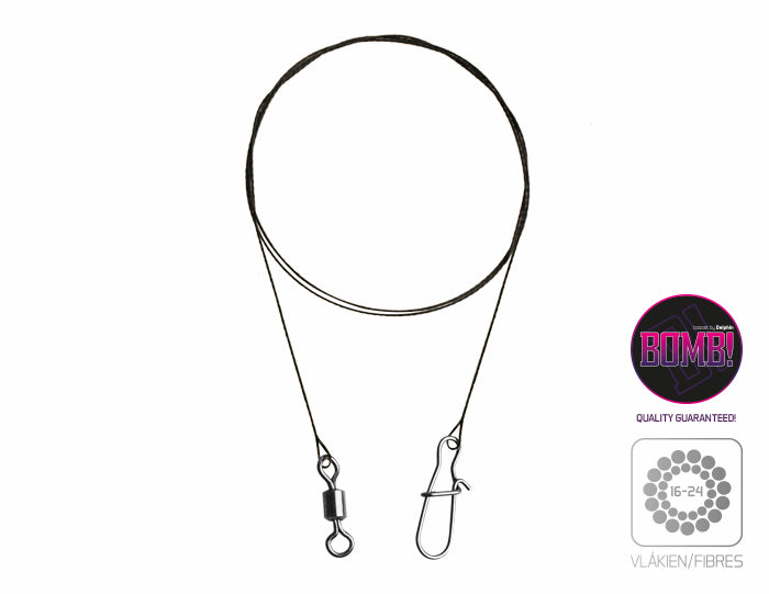 Volfrám huzal BOMB! forgóval és kapoccsal / 20 száll