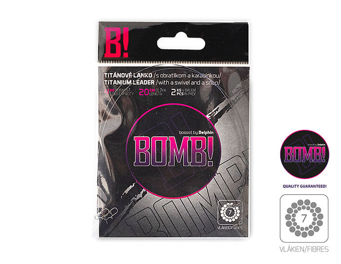 Titán előke huzal BOMB! forgóval és kapoccsal