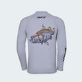 LONG SLEEVE PERFORMANCE SHIRT - BARRAMUNDI - GREY S