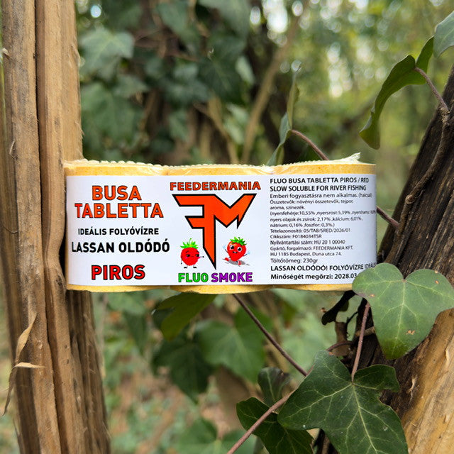 BUSA TABLETTA  FLUO SMOKE LASSAN OLDÓDÓ PIROS - RED (IDEÁLIS FOLYÓVÍZRE)