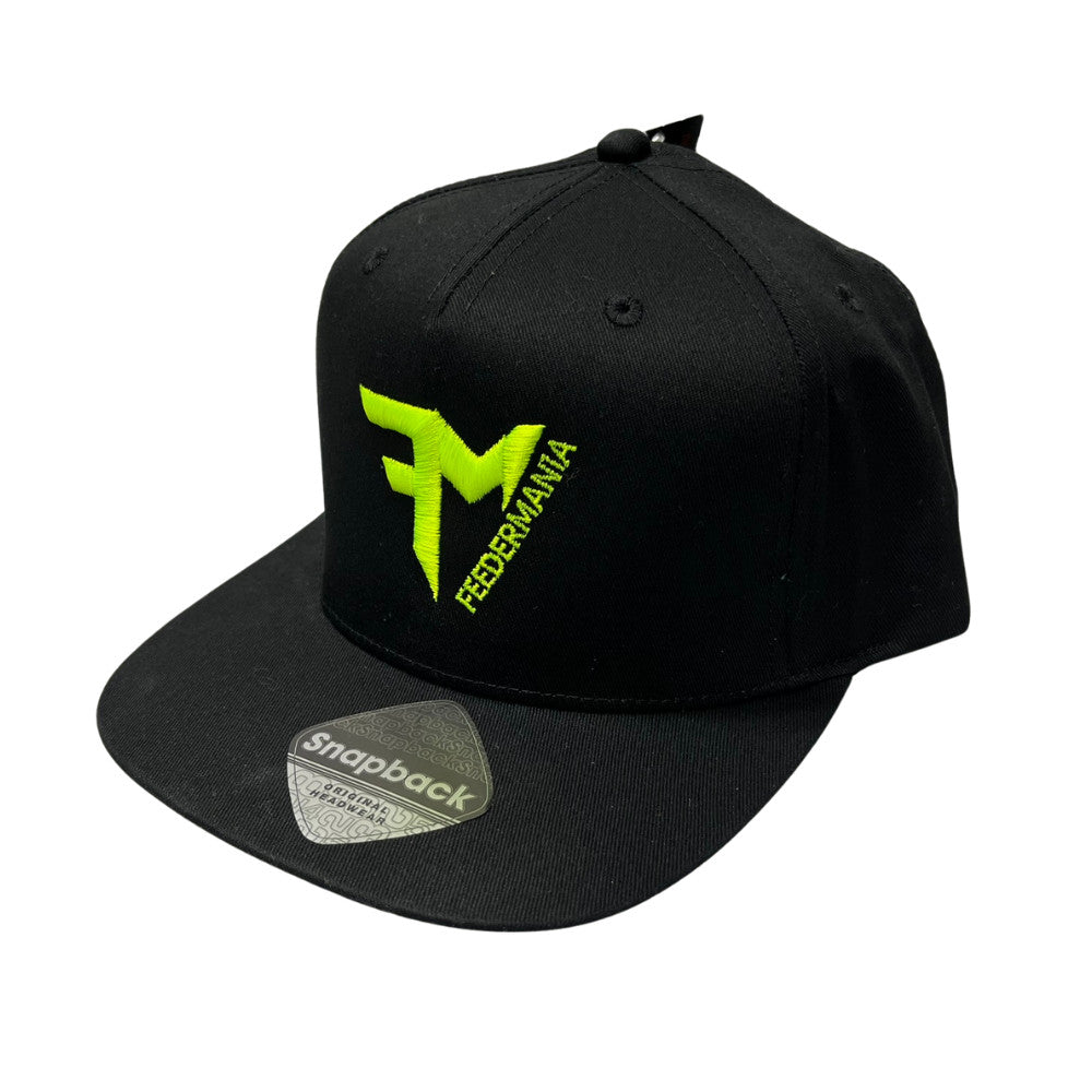 FEEDERMANIA BLACK SNAPBACK FLUO GREEN