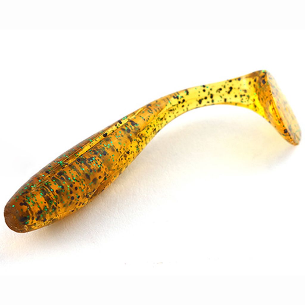 Wizzle Shad 2" (10pcs.), #036 - Caramel/Green & Black