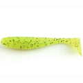 Wizzle Shad 2" (10pcs.), #055 - Chartreuse/Black