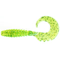 Fancy Grub 1" (12pcs.), #026 - Flo Chartreuse/Green