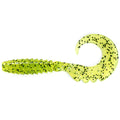Fancy Grub 2" (10pcs.), #055 - Chartreuse/Black