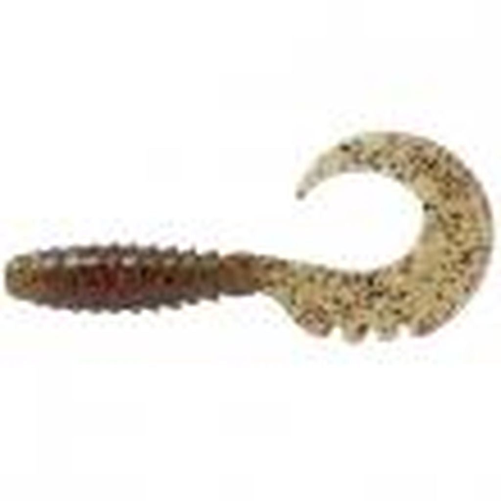 Fancy Grub 2" (10pcs.), #045 - Green Pumpkin/Red & Black