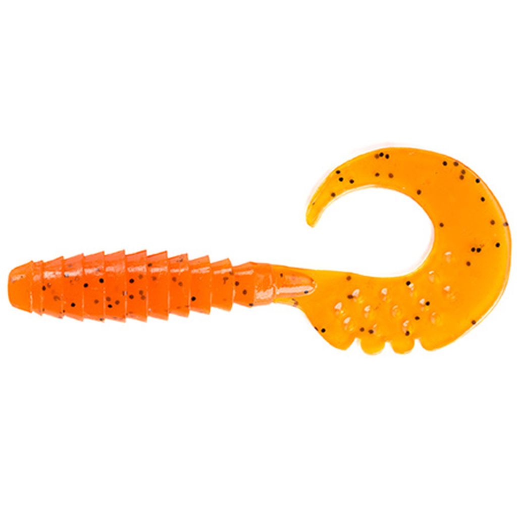 Fancy Grub 2.5" (10pcs.), #049 - Orange Pumpkin/Black