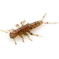 Stonefly 0.75" (12pcs.), #045 - Green Pumpkin/Red & Black
