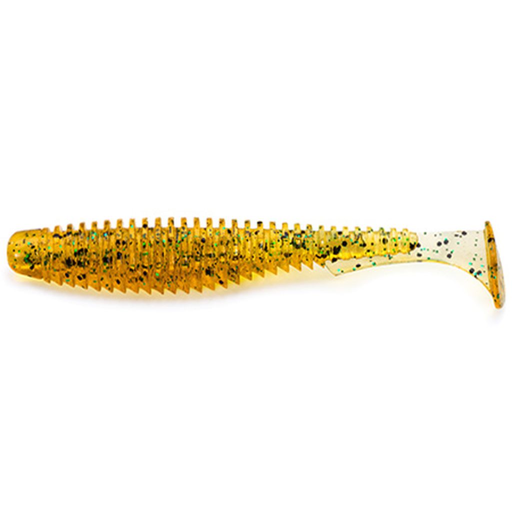 U-Shad 2" (10pcs.), #036 - Caramel/Green & Black