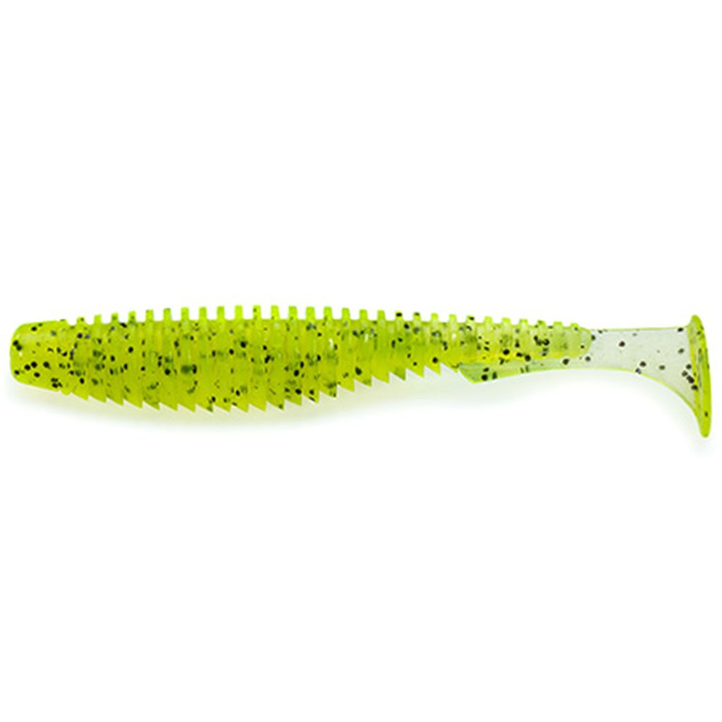 U-Shad 2.5" (9pcs.), #055 - Chartreuse/Black