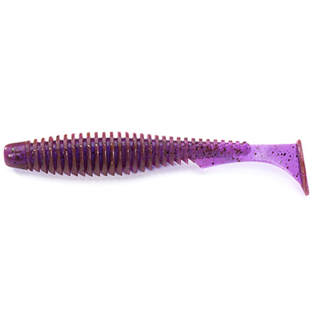 U-Shad 4" (8pcs.), #016 - Lox/Green & Black