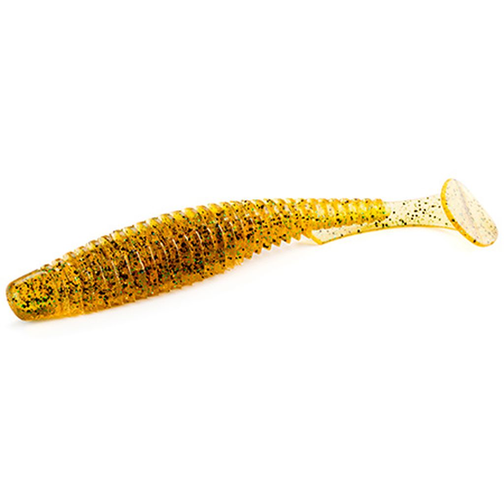 U-Shad 4" (8pcs.), #036 - Caramel/Green & Black