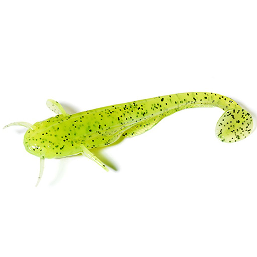 Catfish 3" (8pcs.), #055 - Chartreuse/Black