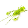 Real Craw 1.5" (10pcs.), #055 - Chartreuse/Black