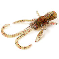 Baffi Fly 1.5" (10pcs.), #045 - Green Pumpkin/Red & Black
