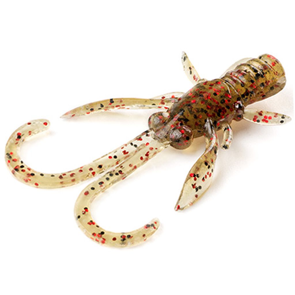 Baffi Fly 1.5" (10pcs.), #045 - Green Pumpkin/Red & Black