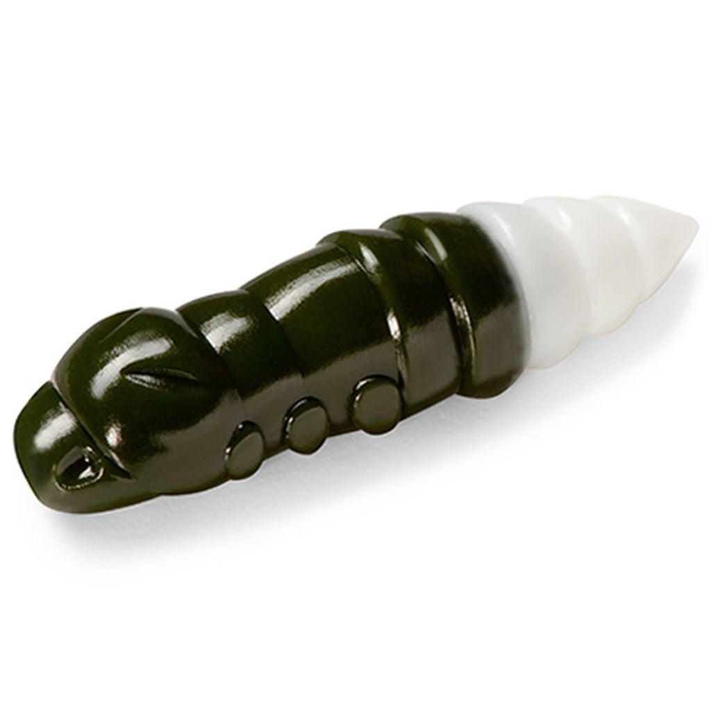 Pupa 1.2" (10pcs.), #140 - Dark Olive/White