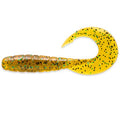 Mighty Grub 4.5" (4pcs.), #036 - Caramel/Green & Black