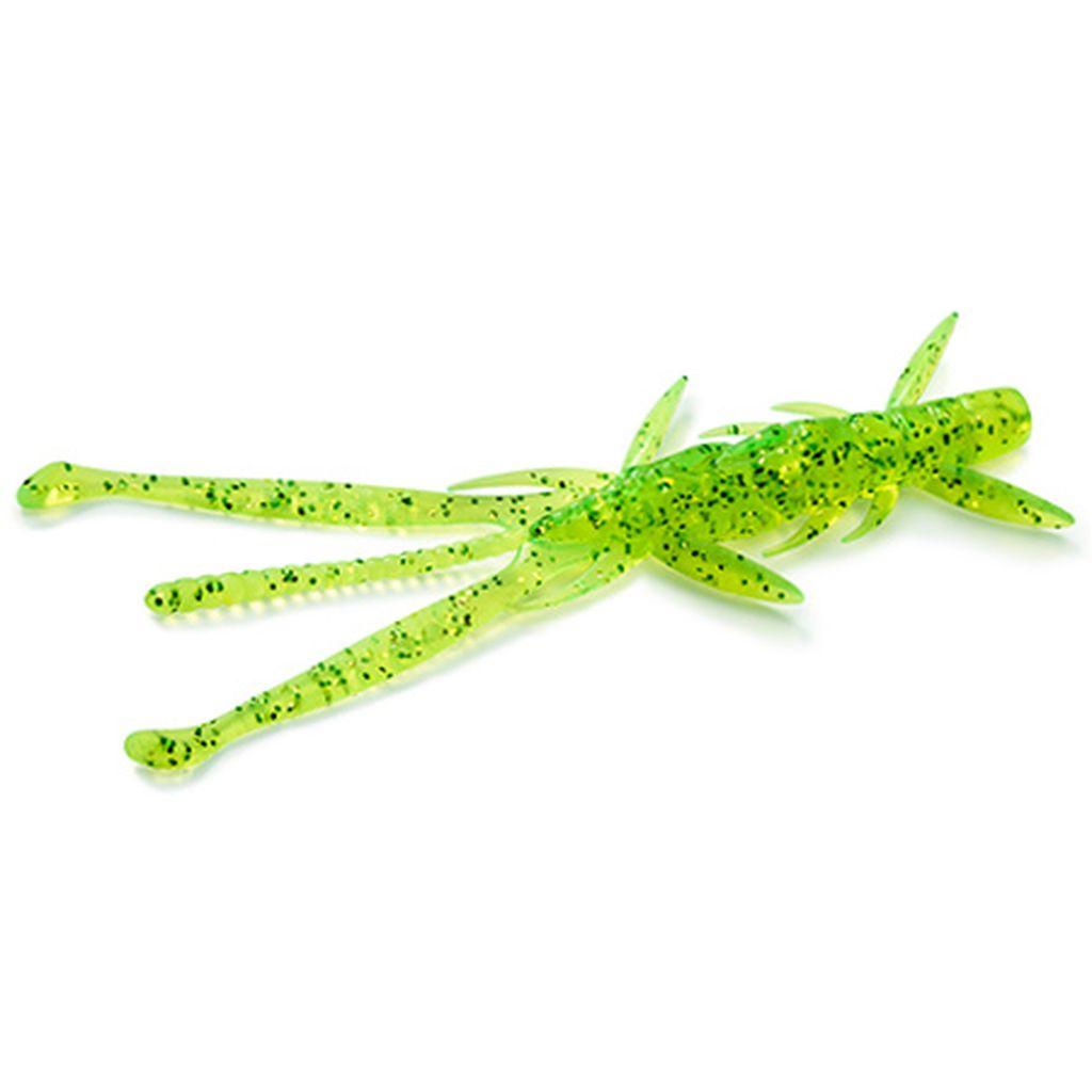 Shrimp 3.6" (7pcs.), #026 - Flo Chartreuse/Green
