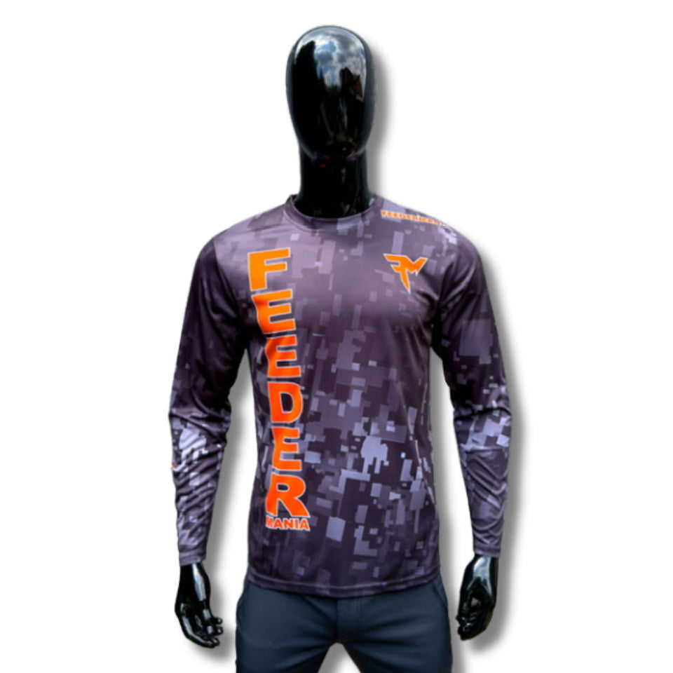 FEEDERMANIA UPF 50+ Black XS (UV szűrős hosszú ujjú póló)