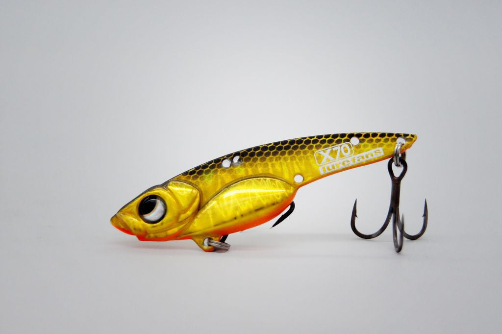 X70 - Sinking 19,5g/70mm, 10-es "Black & Gold" színkód