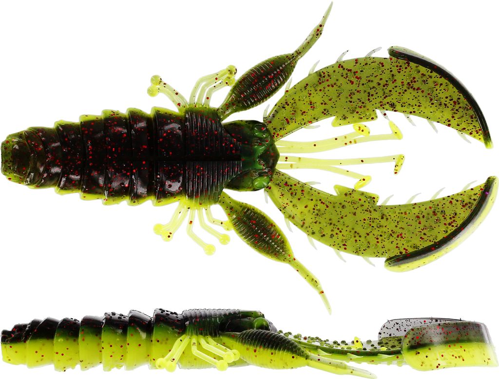 CreCraw Creaturebait 8,5cm 7g Black/Chartreuse 5pcs