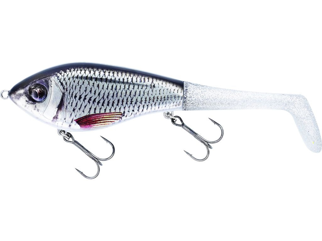 Swim Tail Hybrid 12cm 62g Suspending Real Roach / 1 body 2 tails