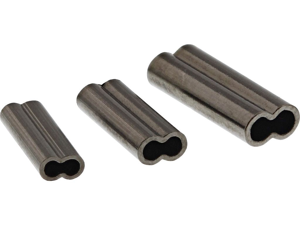 Double Wire Crimp 1,2mm Black Nickel 20pcs