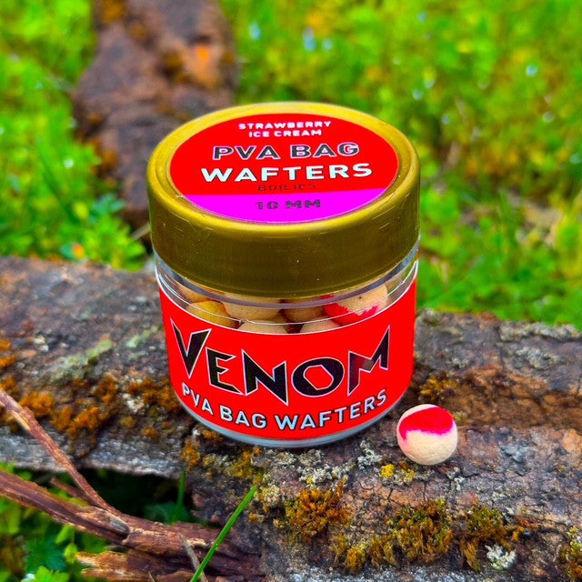 VENOM PVA BAG WAFTERS STRAWBERRY ICE CREAM 10 MM
