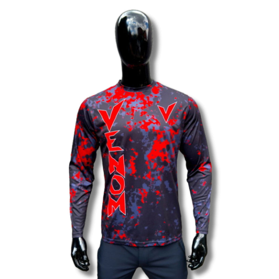 VENOM UPF 50+ Black L (UV szűrős hosszú ujjú póló)
